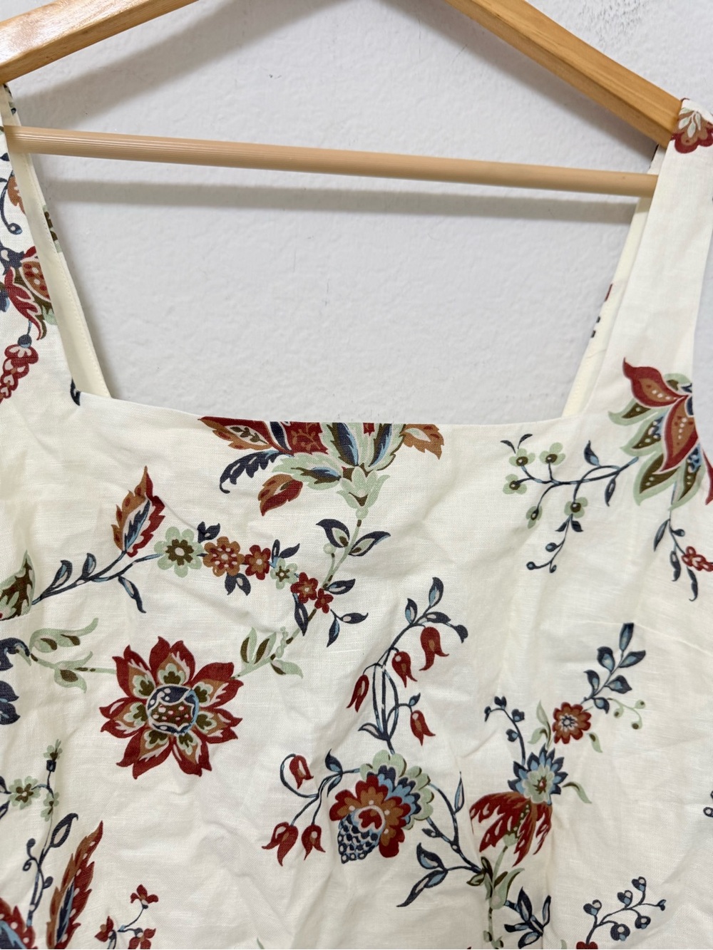 TUCKERNUCK X STUDIO MCGEE Terracotta Chintz Cotton Linen Cassie Dress - Picture 5 of 5